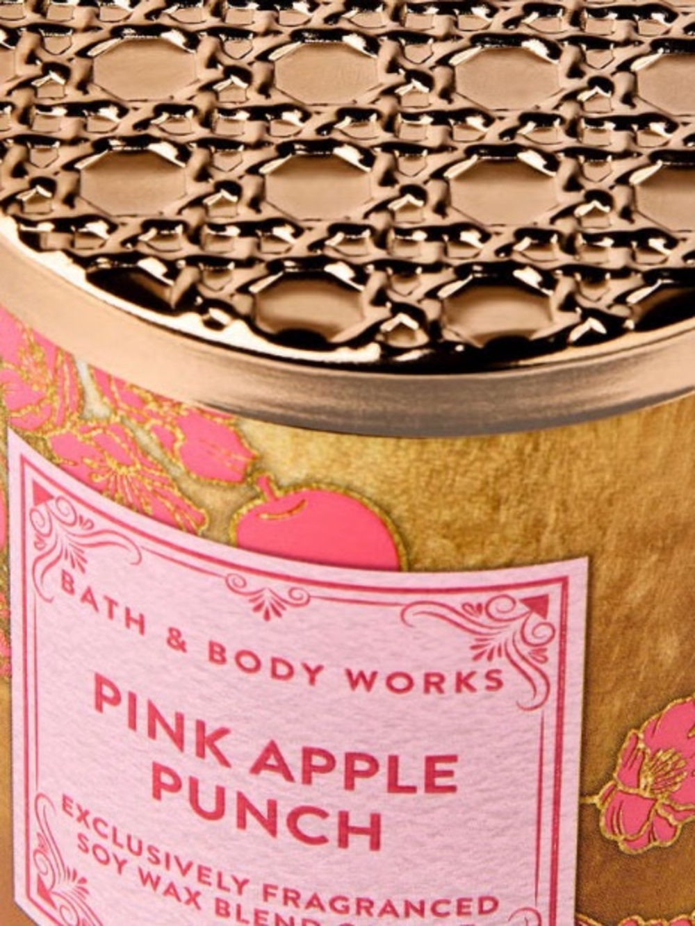 🆕-Bath & Body Works Pink Apple Punch Soy Candle - Picture 3 of 6